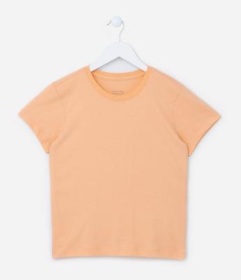Camiseta Básica Infantil em Algodão - Tam 5 a 14 anos