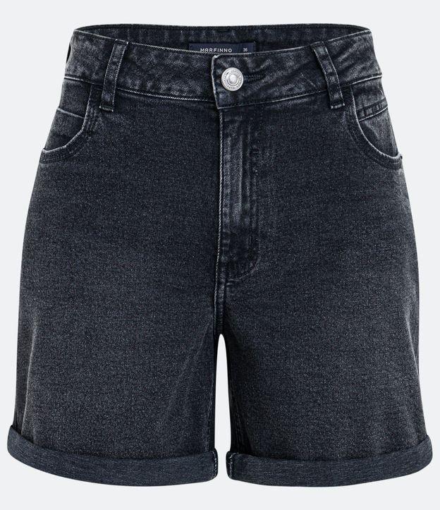 Short Jeans Estonado com Barra Dobrada - 2