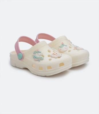 Sandália Infantil Babuche com Patches de Unicórnio - Tam 20 ao 33