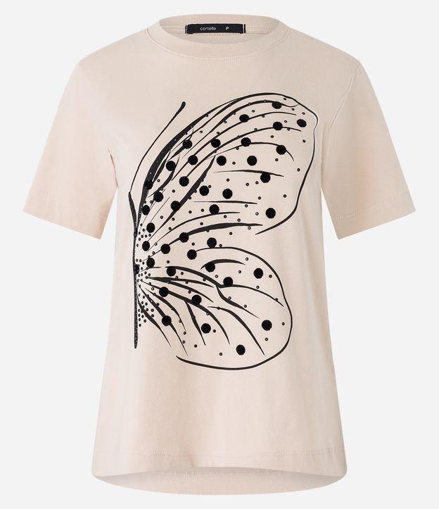 Camiseta em Meia Malha com Estampa Desenho Borboleta - 2
