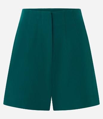 Short Alfaiatado Cintura Alta com Pences e Bolsos