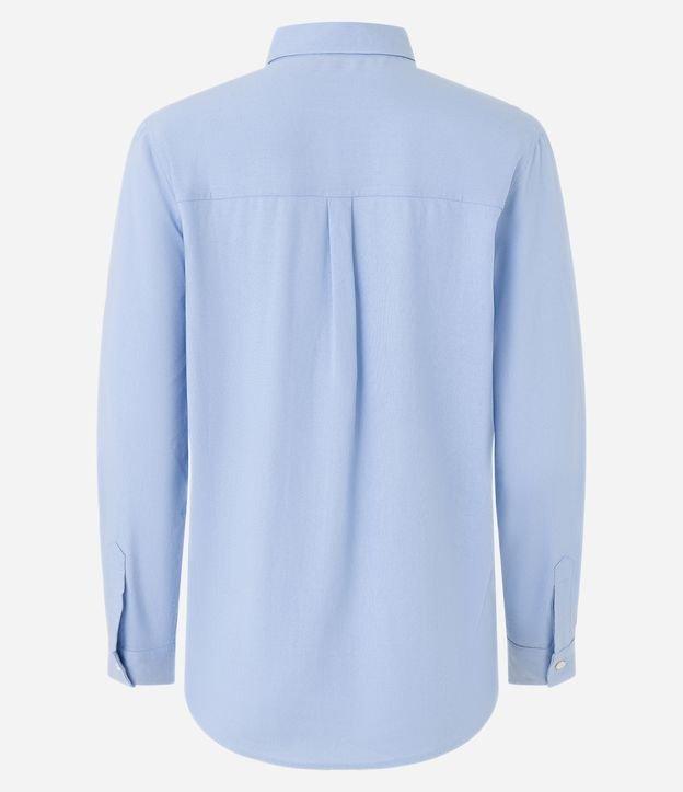 Camisa Básica em Viscolinho com Detalhe na Manga - 1