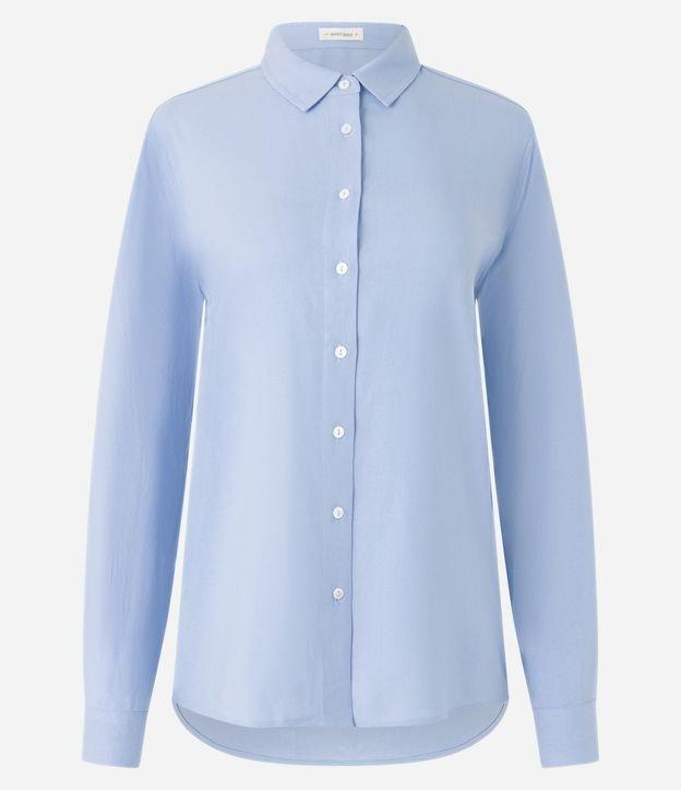 Camisa Básica em Viscolinho com Detalhe na Manga - 2