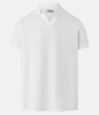 Camisa Polo Regular em Algodão com Textura