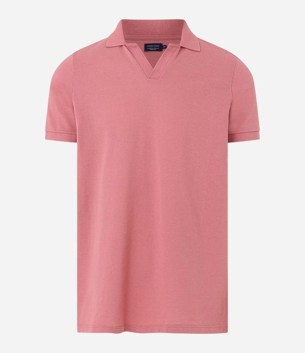 Camisa Polo Regular em Algodão com Textura - 1