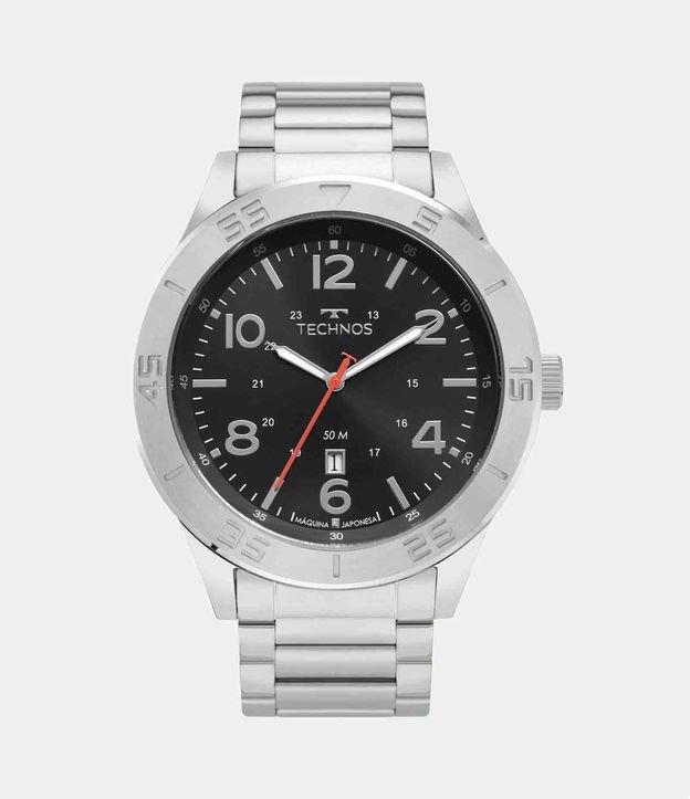 Kit Relógio Technos Analógico com Pulseira e Caixa em Aço 2115TVI K1P - 1