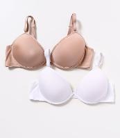 Kit 02 Sutiãs Base com Bojo e Aro em Microfibra DelRio - 1