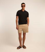 Bermuda Slim em Algodão com Textura e Bolsos - 1