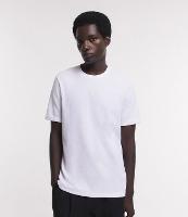 Camiseta Slim em Algodão com Textura e Dobra na Manga - 1