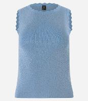 Blusa Sem Manga em Viscose com Brilho e Textura Nuvem - 2