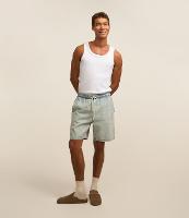 Bermuda Jeans com Cós Elástico e Etiqueta Aplicada - 2