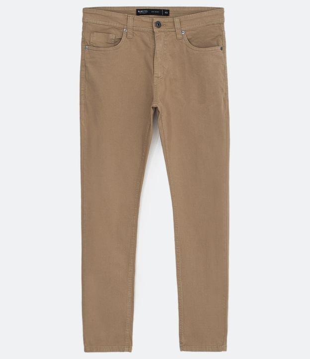Calça Skinny Básica em Sarja com Elastano e Bolsos - 1