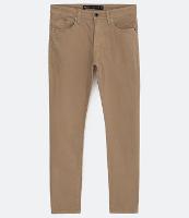 Calça Skinny Básica em Sarja com Elastano e Bolsos - 1