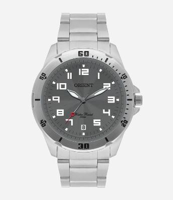 Relógio Masculino Orient Analogico com Caixa e Pulseira de Aço