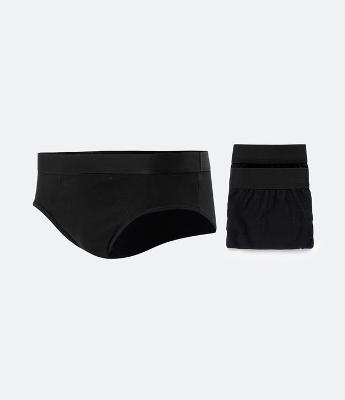 Kit 03 Cuecas Slip em Meia Malha com Cós Elástico