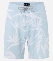 Bermuda de Banho em Microfibra com Estampa de Folhagens - 2