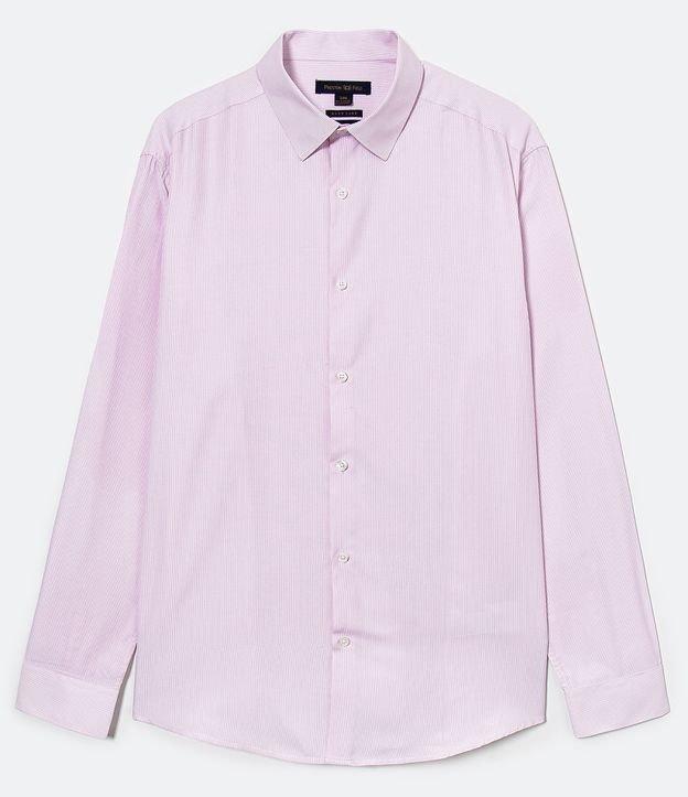 Camisa Slim em Tricoline com Listras e Manga Longa - 2