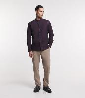 Camisa Regular Básica em Oxford com Gola Padre - 3