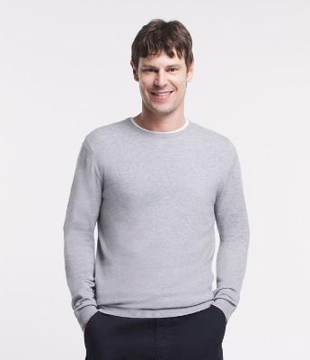 Suéter Básico em Efeito Tricô com Acabamento Canelado