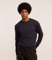 Suéter Básico em Efeito Tricô com Acabamento Canelado - 2