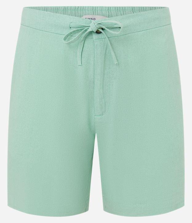 Bermuda Slim em Viscolinho Cordão e Bolsos - 1