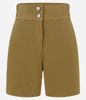 Short Alfaiatado com Cós Elástico e Abotoamento Duplo - 1