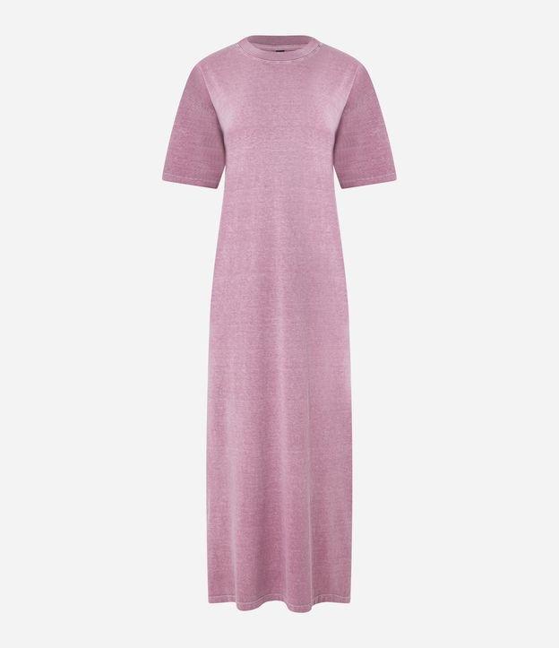 Vestido New Midi em Meia Malha com Fenda Lateral - 1