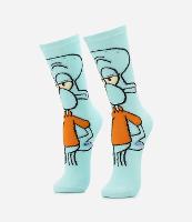 Meia Cano Alto em Algodão com Estampa do Lula Molusco - 1