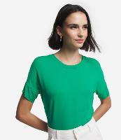 Blusa Sem Cava em Viscose com Gola Redonda - 1