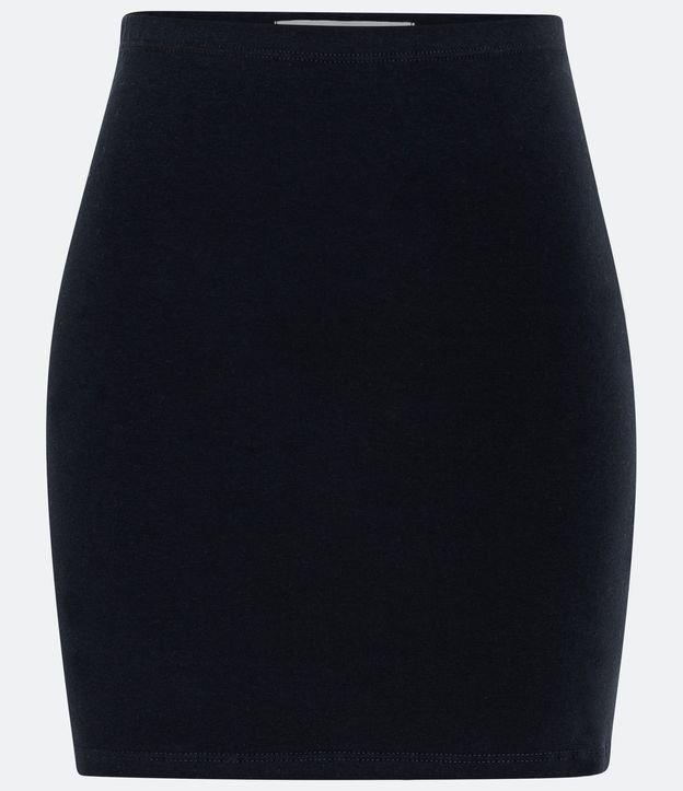 Saia Curta em Cotton com Elástico no Cós - 2