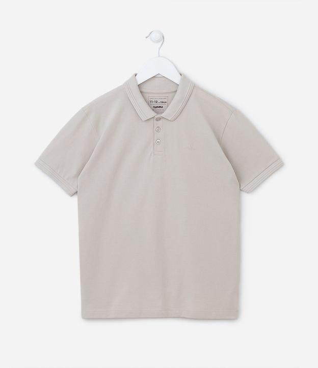 Camiseta Polo Infantil em Malha Piquet - Tam 5 a 14 anos - 1