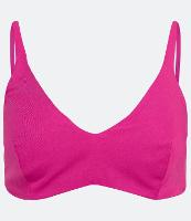 Blusa Cropped de Alça em Crepe com Lastex nas Costas - 1