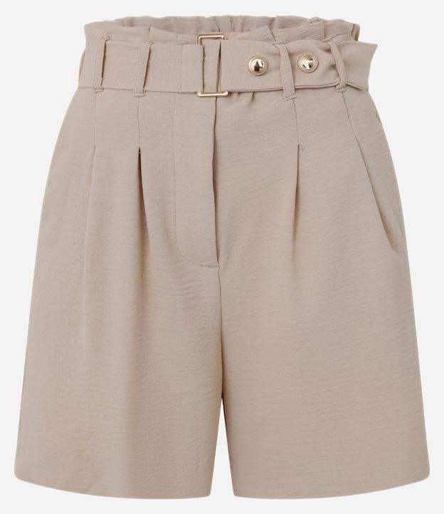 Bermuda Airflow com Cinto Afivelado e Pregas - 1