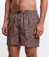 Cueca Samba Canção em Tricoline com Estampa Animal Print - 1