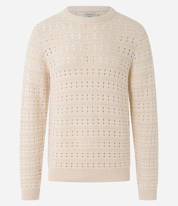 Suéter em Tricô Texturizado e com Furinhos - 2