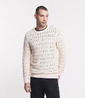 Suéter em Tricô Texturizado e com Furinhos - 1