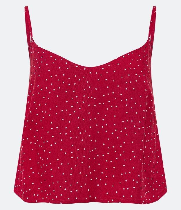 Blusa Soltinha de Alça em Viscose com Estampa Poá - 2