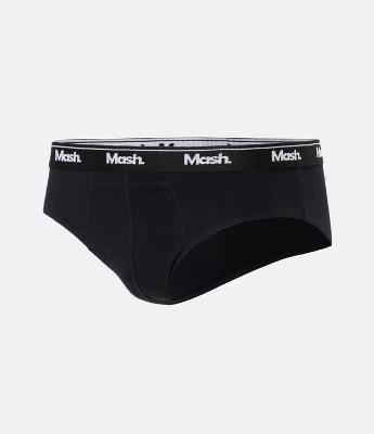 Cueca Slip em Meia Malha com Cós Elástico Mash