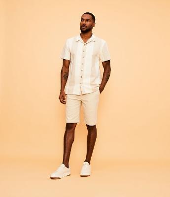 Bermuda Slim em Sarja com Elastano