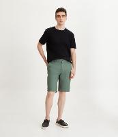 Bermuda Slim em Sarja com Elastano - 1