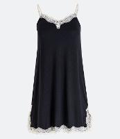 Camisola de Alcinha em Viscolycra com Renda no Decote e Barra - 2