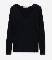 Blusa Manga Longa em Tricô Canelado Curve & Plus Size - 1