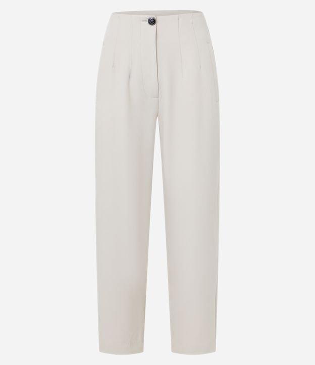 Calça Cenoura Alfaiatada com Botão Decorado no Cós - 2