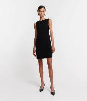 Vestido Curto em Crepe Sem Manga e Recorte Lateral - 2