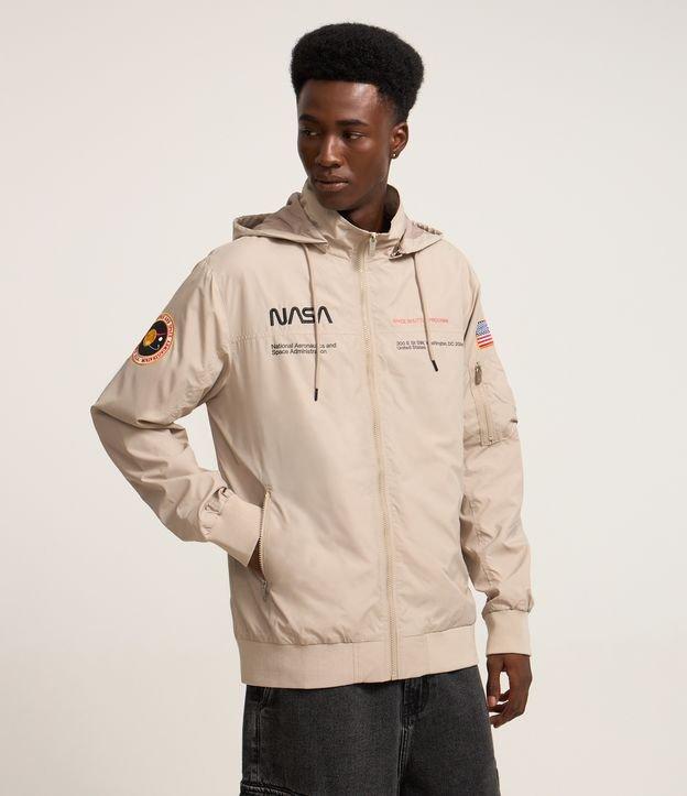 Jaqueta Quebra-Vento com Capuz e Estampa Nasa - 2