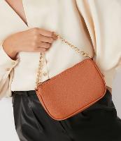 Bolsa Transversal Baguete com Alça de Corrente - 1