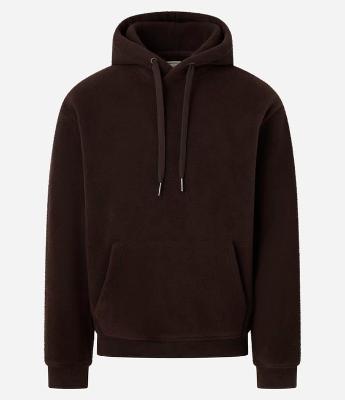 Moletom Fechado em Fleece com Capuz e Bolso Canguru