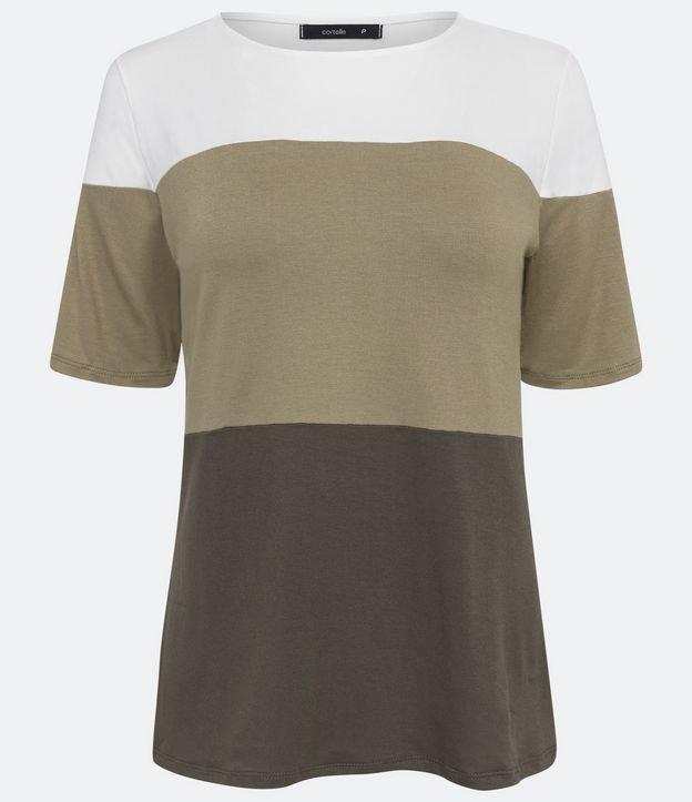 Blusa em Viscose com Bloco de Cor - 2