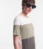 Blusa em Viscose com Bloco de Cor - 1