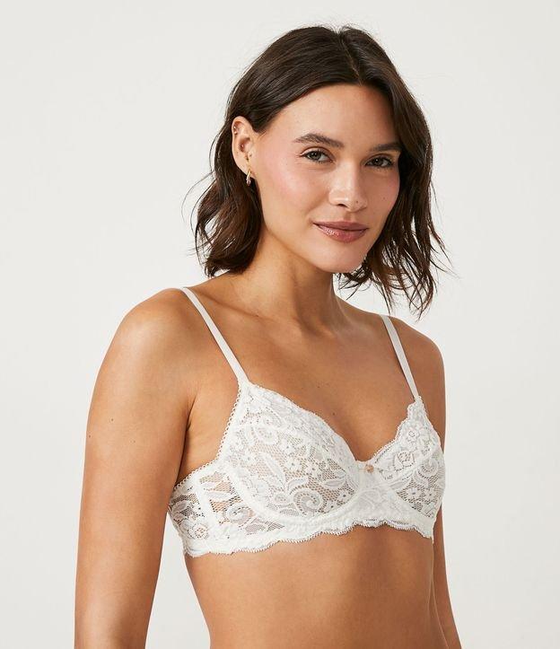 Sutiã em Renda Floral sem Bojo e com Aro - 1